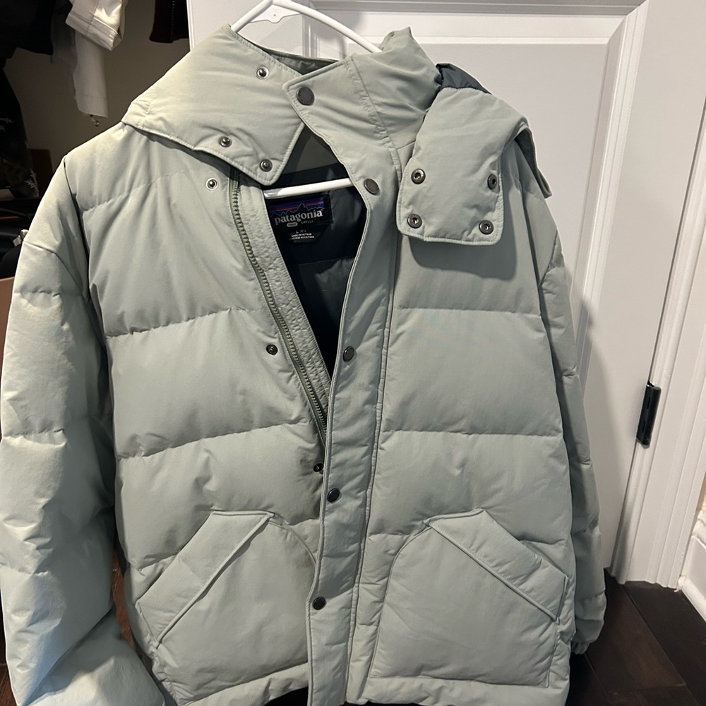 Men's Patagonia Gray/blue Puffer Jacket